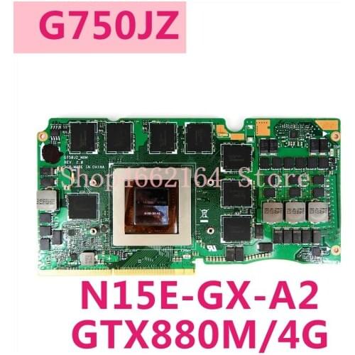 G750JZ_MXM_N15E-GX-A2 VGA GTX880M/4G Graphic Card For Asus ROG G750JS G750J G750JZ Laptop Video Card 100% Tested