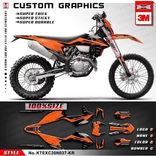 KUNGFU GRAPHICS Full Wraps Decal Sticker for EXC EXC-F XC-W XCF-W 150 300 500 SX SXF XC-F 125 250 350 450 2019 2020 2021
