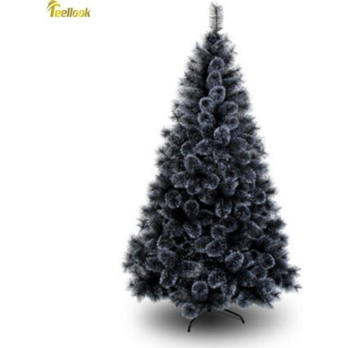 Teellook 1.2M/3.0M black pine needle tree pine needles encryption Christmas tree automatic Garden Hotel Christmas ornament