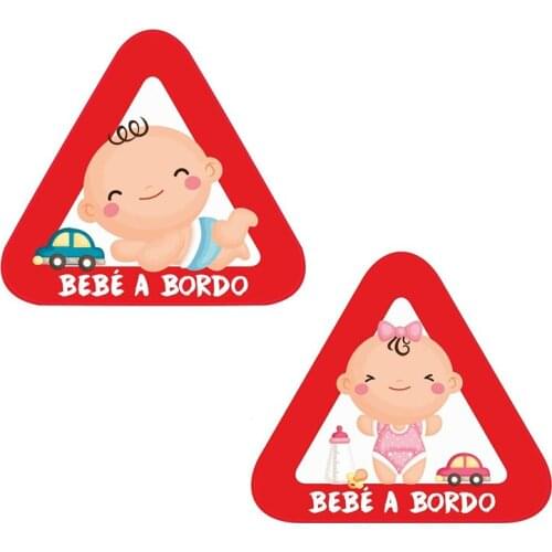 Creativ Hot Playing Baby Baby on Board Signs Decal Decor for Motorcycle Off-road Rear Windshield