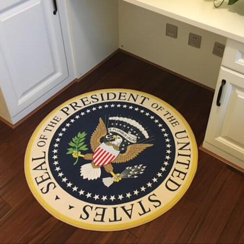 American Eagle Round Bath Carpets Rug Living Room Fashion Bedroom Non-slip Chair Floor Mats Kid Room Doormat Tapis Salon Rugs