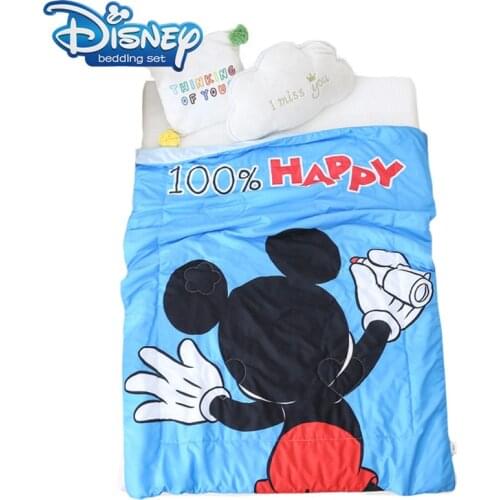 Cartoon Mickey Minnie mouse Winnie the pooh Twin king Queen Size Summer Quilt Bedspread Blanket Comforter Bed Cover Home textile