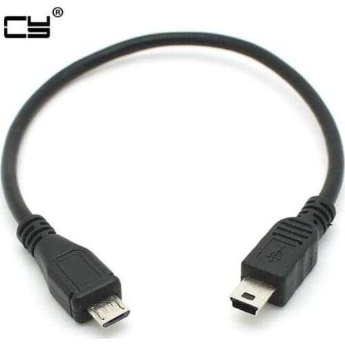 Mini-usb USB 2.0 mini usb 5pin to micro usb 2.0 Micro-USB 5 pin connector Cable 30cm 1ft
