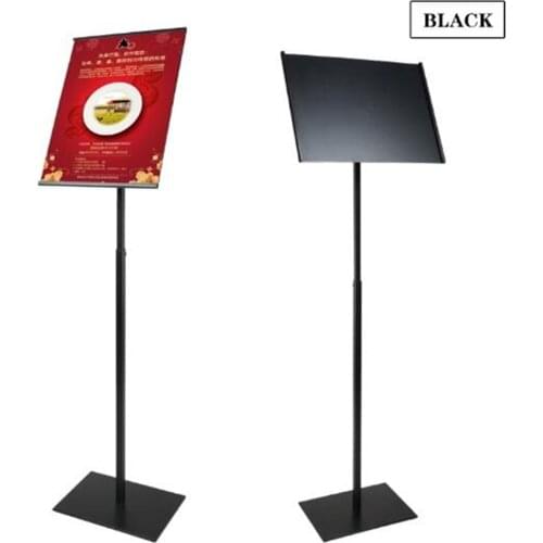 Loripos A3 Poster Floor Stand Metal Stainless Steel Adjustable Sign Stand Bracket Picture Display Rack Advertising Banner Holder