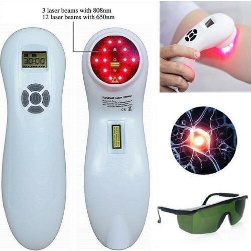 808nm laser Red Light Therapy lllt Home Use Rehabilitation Physiotherapy Handy Cure Pain Relief Lower Back Pain Injuries Joint
