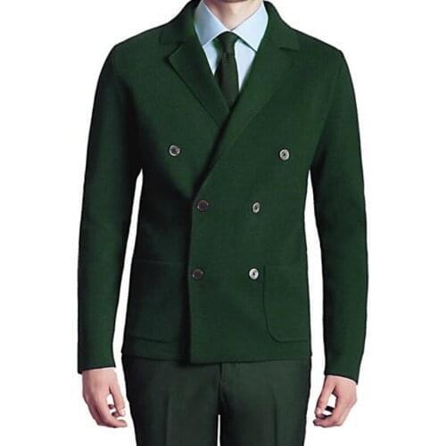 Autumn Custom Gentlemen Double Breasted Purple Suit Male Slim Fit Groomsmen Tuxedo For Wedding Party 3 Prc (Jacket+Pants+Vest)