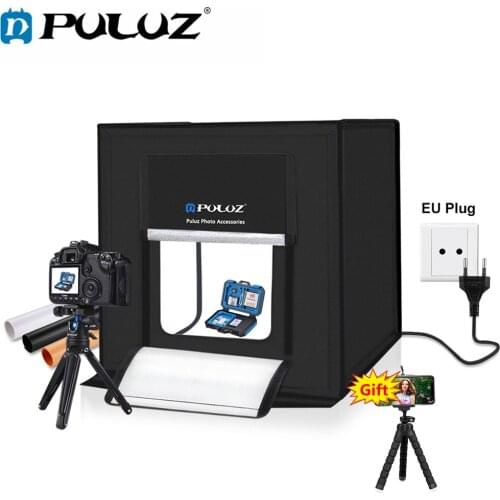 60*60*cm 24 inch portable mini photo studio box softbox 60W 110-220V White Light Photo Lighting Studio Shooting Tent Box Kit EU