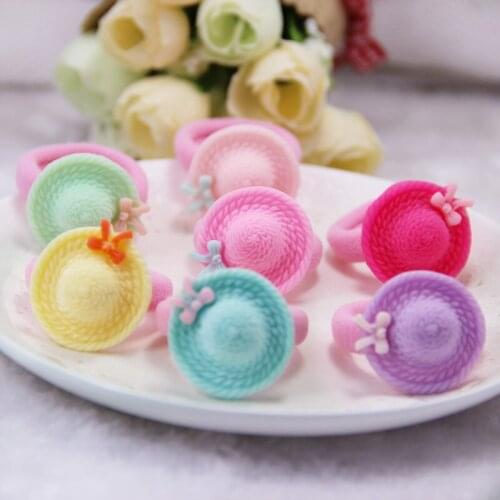 5 PCS Cute Cartoon Flower Princess Headwear Girls Headdress Hair Ropes Girls Hair Accessories Elastic Hair Bands