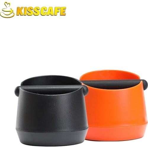 14.8x14.8x11 Anti Slip Shock-absorbent Espresso Knock Box Coffee Grind Dump Bin Waste Bin With Detachable Knock Bar For Barista