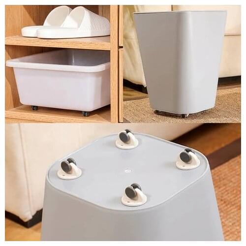 Storage Box Pulley Adhesive Casters Universal Furniture Wheel Castor Roller For Storage Box Platform Trolley Chair Paste Pully