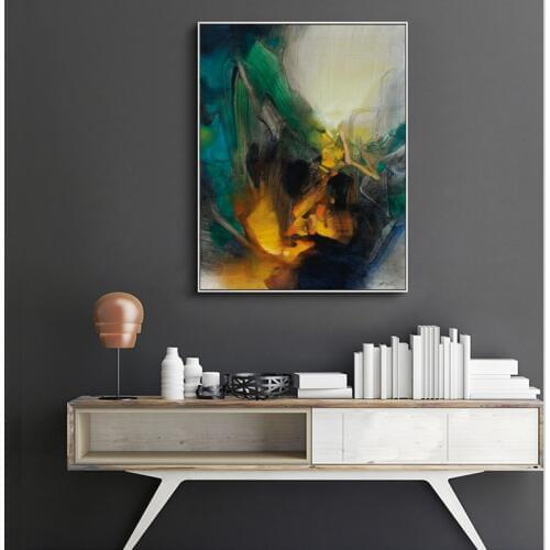 Modern Watercolor Abstract Oil Painting On Canvas Posters and Prints Wall Art Pictures for Living Room Home Decoration Unframed