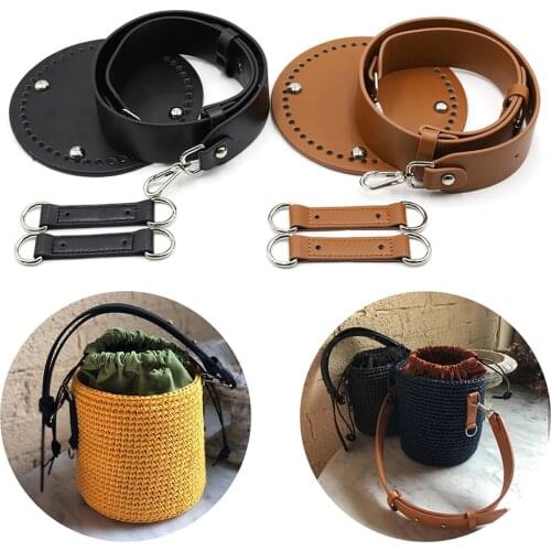 15cm Bucket Bag Bottom Set Handmade Handbag Bag Set Leather Bag Bottoms Cover With Hardware Accessories For Diy Handbag