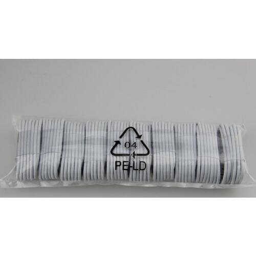 1m white one piece head More copper 8Pin Connector TPE 8 pin USB Data Sync Charger Cable for iPhone8/7/6/6Plus for iPad 500 pcs
