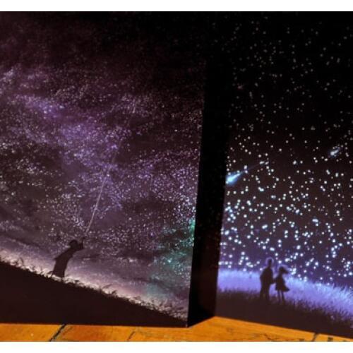 1pcs Postcard Wholesale Fantasy Starry Hand-painted Firefly Stars Season 2 10