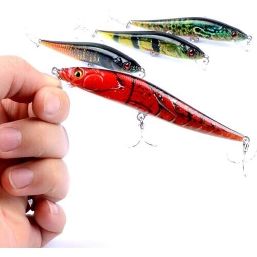 1PCS Lifelike 10cm 10g Minow Wobblers Hard Fishing Tackle Swim bait Crank Bait Bass Fishing Lures 4 Colors fishing tackle