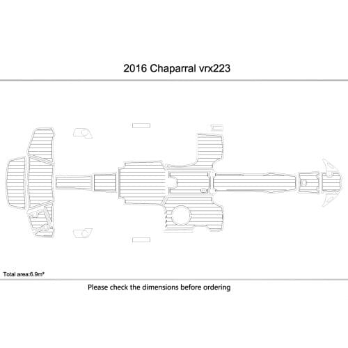 2016 chaparral vrx 223 Cockpit swimming platform EVA Teak Decking Non-slip mat