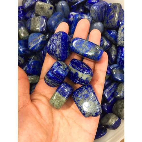 6pcs drop shipping natural lapis lazuli crystal gemstone reiki healing polished crystal loose gemstone jewelry making