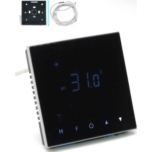 Double sensor underfloor heating Touch Button thermostat with IEC Certification