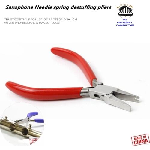 Saxophone flute clarinet adjustment repair tools Precision Toothless notched pliers Needle spring Installation disassembly