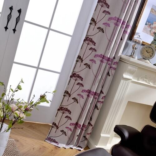 Cotton-linen High Precision Jacquard Modern Curtains for Living Room Bedroom Matching Embroidered Curtain Window Home Decoration