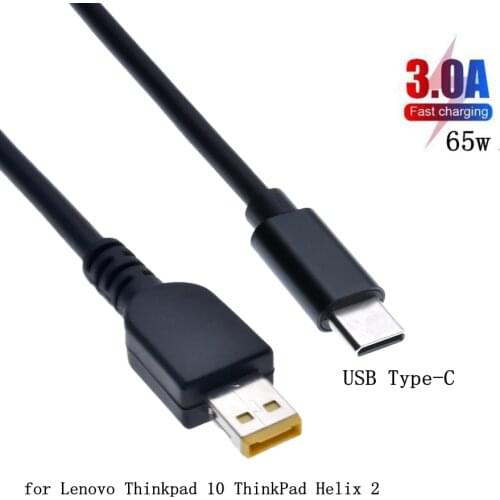 12V 3A 3.1 USB Cable Type C PD 65W quick charge and data PD Cable with Emark for Lenovo Thinkpad 10 ThinkPad Helix 2