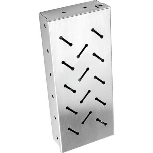 Stainless Steel Smoker Box High-Temp Resistant Hinged Lid for Meat Smoking