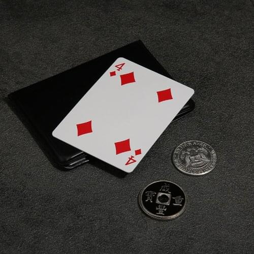 Leather Coin Magic Tricks Magician Mental Ancient Coins Magic Coins Transposition Accessories Close Up Magic Props Illusions