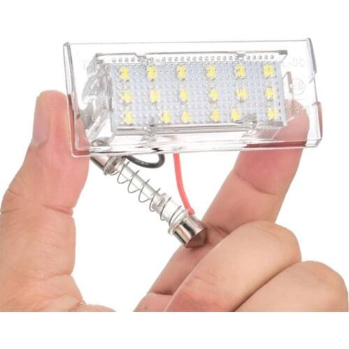 2Pcs/Set White LED Number License Plate Light Lamp 18 LED 12V For BMW E53 X5 1999-2003 E83 X3 2003-2010 Car Light