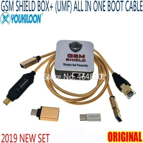 NEWEST ORIGINAL GSM SHIELD BOX+ (UMF) ALL BOOT CABLE For Repair Imei Reset Google account