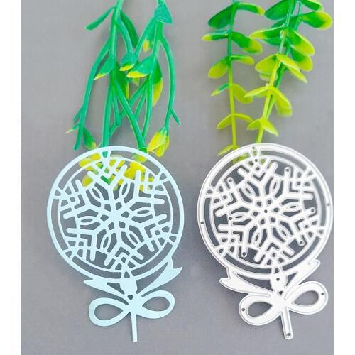 New style of Snow Flower Circle graphic Metal cutting Die clipbook Paper knife stamping Die