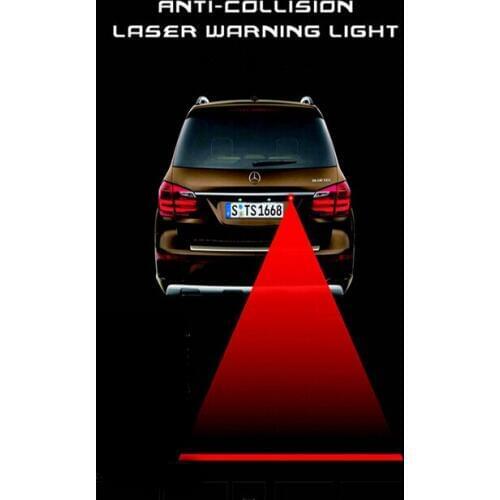 New LED Car motorcycle laser fog lights Prevent rear-end Hit upgrade taillight Brake rear fog Warning Light laser light