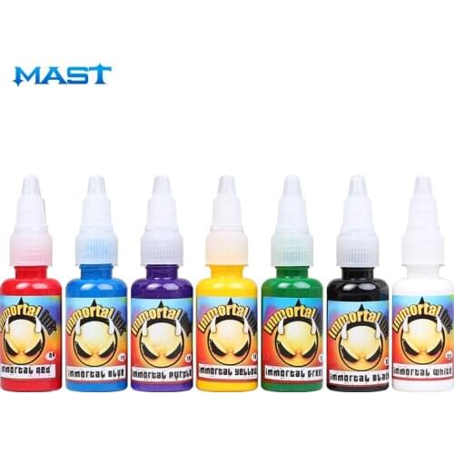 Hot Sales Tattoo Pigment 7 Colors set Immortal Tattoo Ink 15ml Tattoo Supply 0.5oz Bottle Imported USA