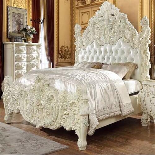 Prodgf 1Pcs A Set Romantic white angel Castle Princess Bedroom Bed(no mattress)
