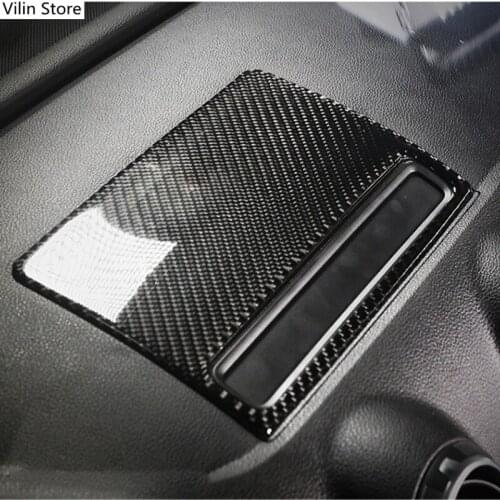 Carbon Fiber Center Console Navigation Frame Cover Trim For Audi A3 8V 2013-2019 Dashboard Panel Decals Interior Moulding