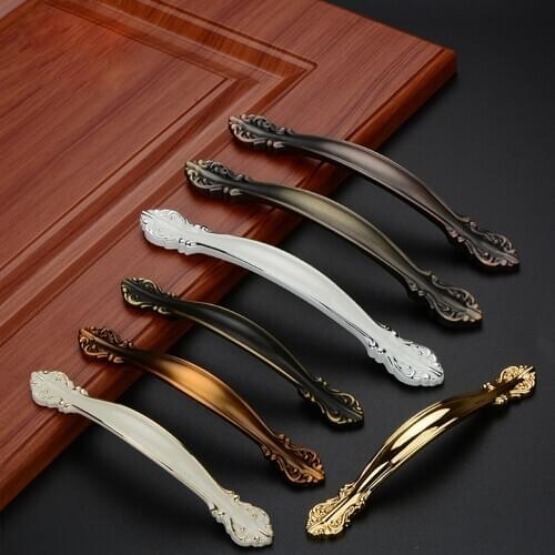 Carved Metal Cabinet Handles and Pulls Drawer with Screws Contemporary Euro Style Polished Chrome рукоятка кпп все для мебели