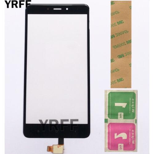 Touch Screen Sensor For Xiaomi Redmi Note 4 Touch Screen Digitizer Panel Front Glass Lens Mobile Phone 3M Glue Wipes