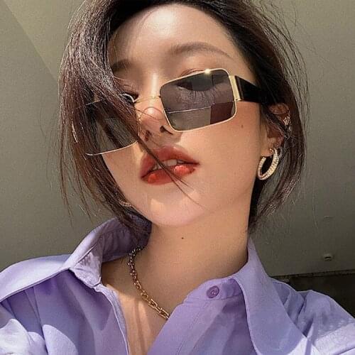 2021 New Square Sunglasses Sexy Colorful Women Famous Brand Designer Fashion Sun Glases UV400 Sunglass Retro Female for Women