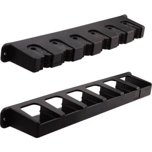 1 Set Fishing Rod Display Rack For Fishing Rod Storage Pole Reel Wall Mount Rack Holder 6-bar Fishing Rod Collection Rack
