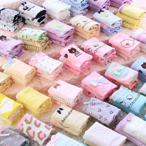 15Pc/lot Panties for Girls Underwear Cotton Kid Boxers Briefs Cartoon Children Panties for 9-20 Years