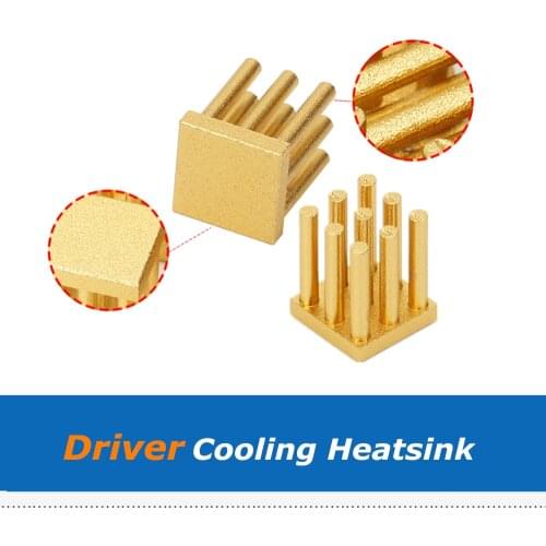 3D Printer Accessories TMC2100/TMC2208/TMC2130/Drv8825/A4988 Driver Cooling Heat Sinks, Aluminum Cooling Fin Radiator