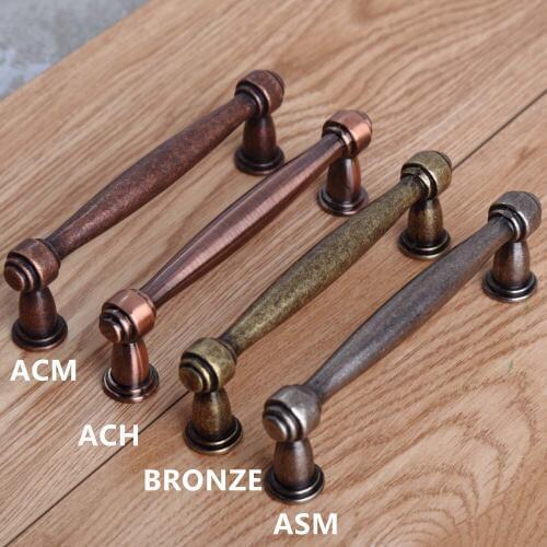 96mm vintage style retro furniture handles antique silver dresser kitchen cabinet door handles bronze drawer knobs pulls ACH ACM