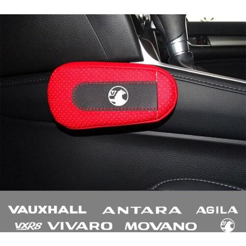 Car soft leather leg pads knee pads seat support Accessories For Vauxhall Astra Mokka X Corsa Meriva Vxr8 Gts Vectra Viva