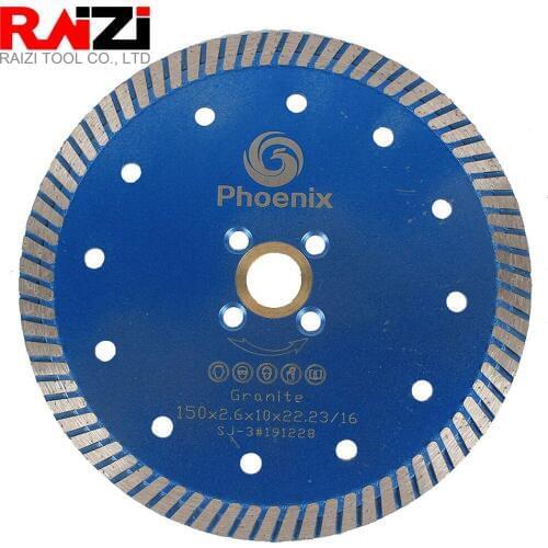 Raizi Phoenix 125 mm/150 mm Turbo Diamond Saw Blade Disc for Cutting Granite, Quartz, Engineered Stone Cutting Disc