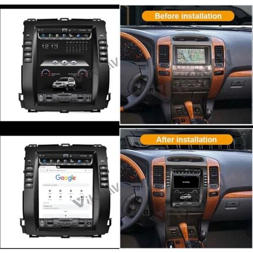 For lexus gx470 for toyota land cruiser prado 120 2002-2006 2007 2008 2009 android autoradio car radio gps navigation 2din