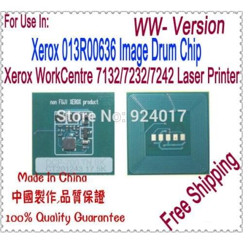 For Xerox WorkCentre 7132 7242 7232 WC7132 WC7232 WC7242 Printer Image Drum Unit Chip,For Xerox 013R00636 CT350580 Drum Chip