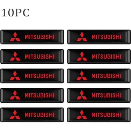 Epoxy 3D Car Resin Emblem Badge Stickers Decals For Mitsubishi Asx Outlander xl 3 lancer pajero 4 l200 Auto Styling Accessories