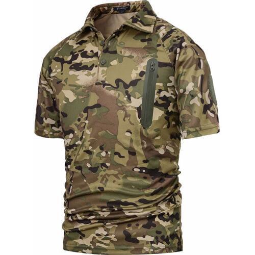 New Summer Military Tactical T Shirt Men Army Quick Drying Shirt Mens Combat T Shirts Breathable Camouflage Tee Shirt-F