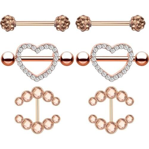 3 pairs Mix Body Piercing Rings Ear Studs Eyebrow Nipple Nose Septum Lip General Piercings Bar Barbel Nose Piercing Body Jewelry