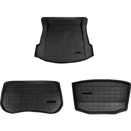 For Tesla Model 3 Trunk Mats Customized Car Rear Trunk Storage Mat Cargo Tray Trunk Waterproof Protective Pads Mat Compatible