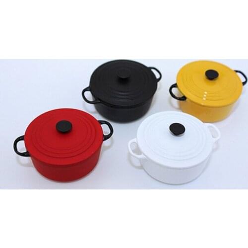 Mini Soup Pot Model 1:12 1:6 Dollhouse Kitchen Utensils Simulation Miniature Cooking Ware Decor Crafts Dollhouse Accessories